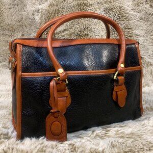 Classic 90s Doctor Satchel Bag 100% Leather by Liz Claiborne 80s
